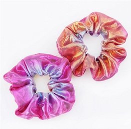 Scrunchie mermaid roze/paars