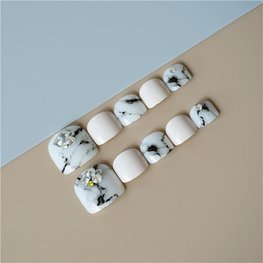 Nep teen nagels - Marmer