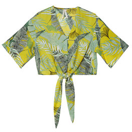 Blouse summer leaves  Maat S