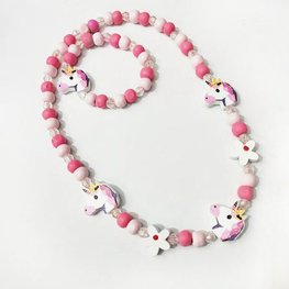 Sieraden setje unicorn - Roze