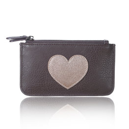 Coin purse heart - Bruin