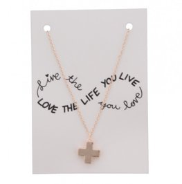 Giftcard met ketting - Cross