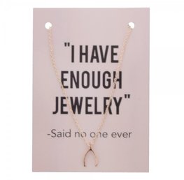 Giftcard met ketting - Wishbone