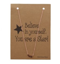 Giftcard met ketting - Stars