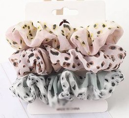 Scrunchie set - Panter vlekjes