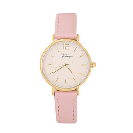 Horloge little time - Roze/Goud