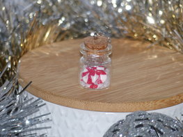 Handmade Bedel - Candy cane jar