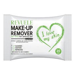 Revuele make-up remover doekjes - Groene thee en komkommer