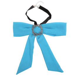 Choker strik sjaal - Blauw