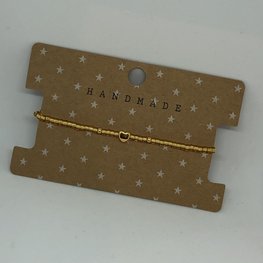 Armbandje gold beads