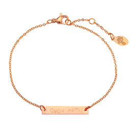 Armband i love you mom - Rose gold