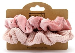 Scrunchie set - Oud roze