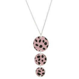 Lange ketting leopard - Roze