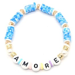 Katsuki armband amore - Blauw