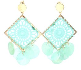 Oorbellen festival dreams - square - Mint