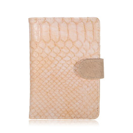 Paspoort hoesje croco - Beige