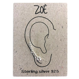 Sterling silver  earlines / oorbellen dots