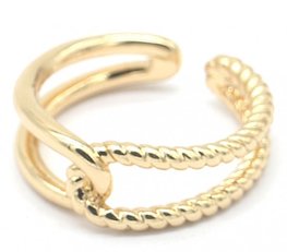 Ring twisted - Goud