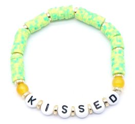 Katsuki armband kissed - Geel/groen
