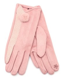 Handschoenen pompon - Roze