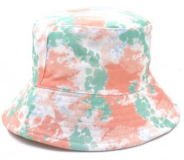 Bucket Hat Tie Dye - Oranje/groen