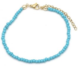 Armband glass beads - Blauw(1)