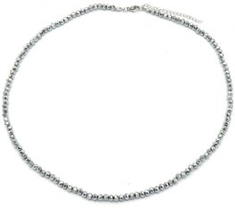 Ketting crystal beads - Zilver