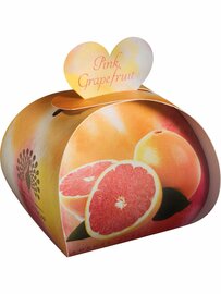 Hartjesvormige zeep 3 stuks van 20 gram - Pink Grapefruit