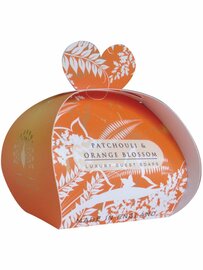 Hartjesvormige zeep 3 stuks van 20 gram - Patchouli & Orange Flower