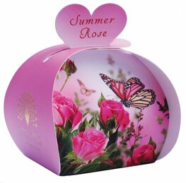 Hartjesvormige zeep 3 stuks van 20 gram - Summer Rose