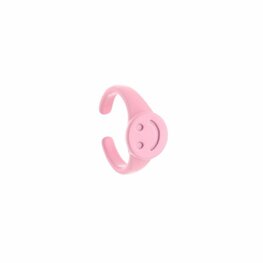 Smiley ring - Roze