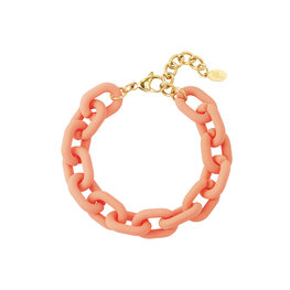 Armband chain -  Zalm roze