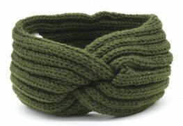 Headband twist - Groen