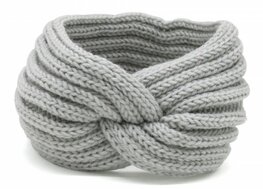 Headband twist - Licht Grijs