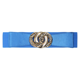 elastische taille riem - Blauw / Maat  S/M