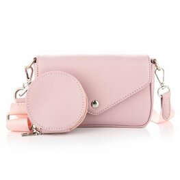 Tas met coin purse - Roze