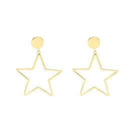 Oorbellen shiny stars - Goud