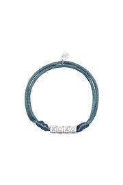 Armband satin kisses - Blauw