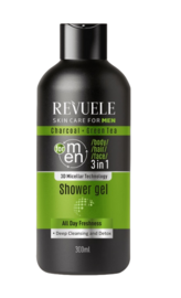 Revuele Charcoal & Green Tea 3in1 Shower Gel