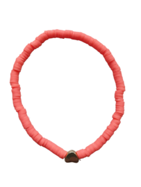 Armband summer love - koraal rood