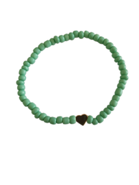 Armband summer love beads - Groen