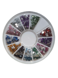 Nail art carrousel stars - gekleurd