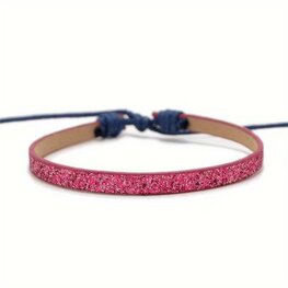 Armband glitter - Roze