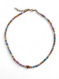 Ketting summer vibes heart - Multi