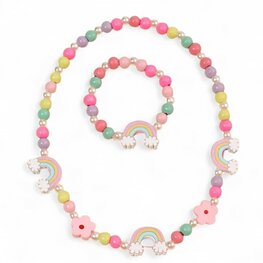 Sieradenset pink rainbows