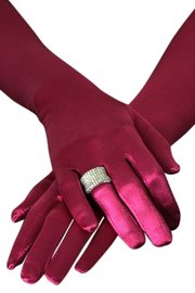 Bruids/gala handschoenen rood