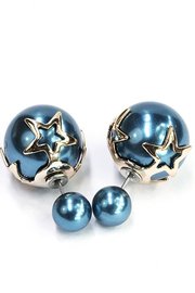 Double dots blauw met ster