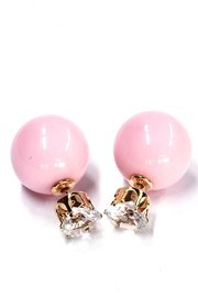 Double dots roze/strass