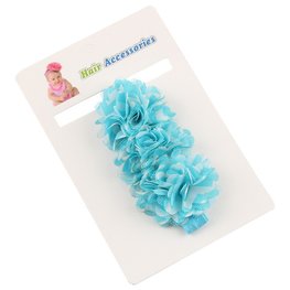 Elastische haarband blauw/wit