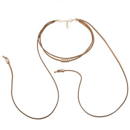 Choker 2 lagen Beige/goud